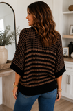 The Capri Coastline Knit in Black/Tan!