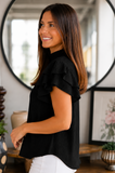The Uptown Girl Top - Black! (In Stock!)