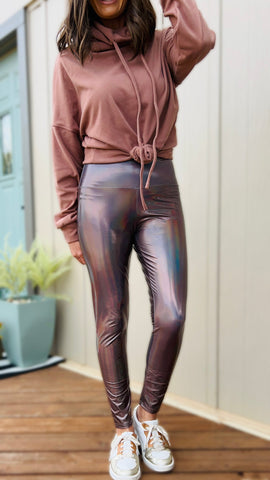 50% Off: Metallic Leggings in Iridescent-Stone! (Only $9.98) – Stormy  Brooke Designs