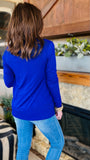 ‘Oh Snap’ Cardigan in Royal Blue!