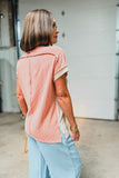 NEW Alexia Tri-Ribbed Top (Pinks/Cream)!