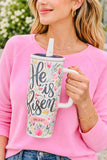 He Is Risen Floral Tumbler!