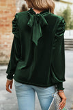 NEW ‘The Broadmoor’ Velvet Top (Dark Green)