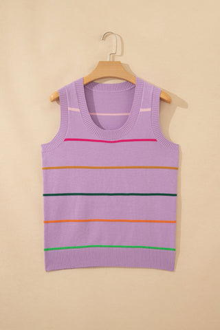 The Purple Stripe Sweater Tank! (In stock!)