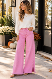 The Edge Appeal Wide Leg Stud Jeans (PINK!) (In stock!)