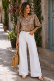 The Metallic Snake Print Top!