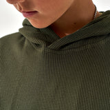 Youth Thermal Hoodie - Mallard Green