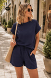 The Beckham Shorts Set in Navy!