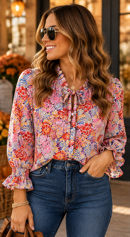 The Valencia Bloom Blouse!