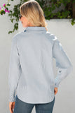 Easy Does It Pinstripe Top! (In stock!)
