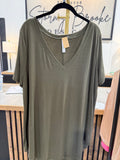 The Olive Everyday V-Neck Tee! (In stock!)