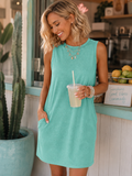 The Coastal Mineral Wash Dress (Mint-Turquoise!)