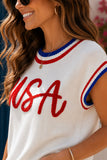 USA Embroidered Top!