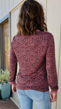 NEW Long Sleeve Everyday Cheetah Tee! (Mulberry Spice!)