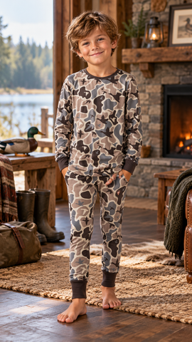 Youth Pajama Set - Mallard Mayhem Camo