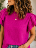 The Uptown Girl Top (Electric Pink)!