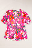 The Pink Pop Floral Top! (In stock!)