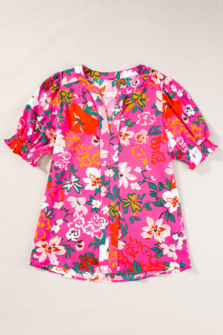 The Pink Pop Floral Top! (In stock!)