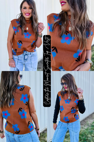 ‘Capture the Moment’ Sweater Top/Vest!