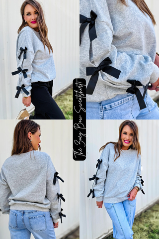 The Zoey Bow Sweatshirt!