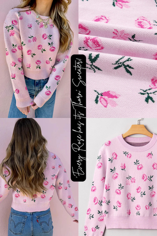 ‘Every Rose has its Thorn’ Sweater!