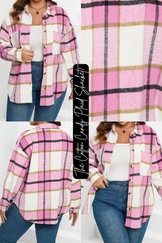 The Cotton Candy Plaid Shacket!
