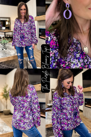 The Purple Blooms Top!