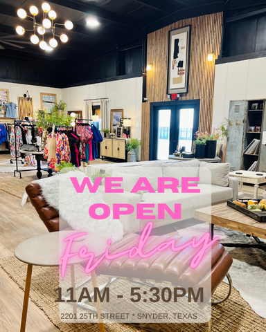 WE CAN'T WAIT TO SEE Y'ALL TODAY!
