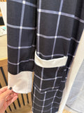 The Windowpane Contrast Cardigan! (In stock!)