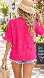 The Pink Petal Textured Tee! (In stock!)