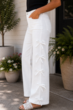 Bow Detail Jeans in White!