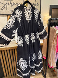 The Black & Ivory Statement Dress! (In stock!)