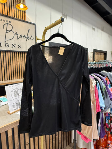 The After Five Wrap Top! (In stock!)