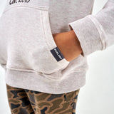 Youth Athletic Hoodie - Whitetail Deer - Heather Oatmeal