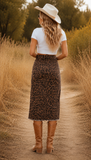 The Untamed Leopard Denim Skirt! (In stock!)