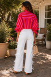 The Firecracker Stripe Blouse!