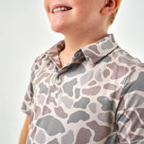 Youth Performance Polo - Classic Deer Camo