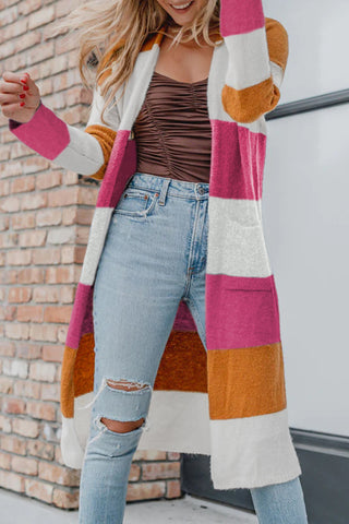 NEW 'The Mila' Colorblock Cardigan! (Pink)