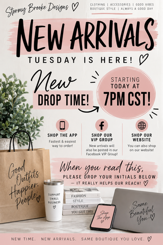 New time for New Arrivals!