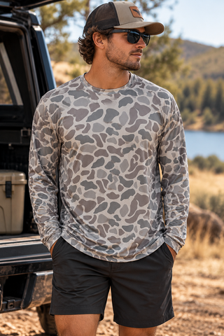 Long Sleeve Go To Tee - Classic Deer Camo