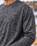 Long Sleeve Go To Tee - Black Camo