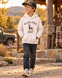 Youth Athletic Hoodie - Whitetail Deer - Heather Oatmeal