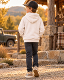 Youth Athletic Hoodie - Whitetail Deer - Heather Oatmeal