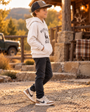 Youth Athletic Hoodie - Whitetail Deer - Heather Oatmeal