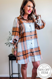 50% Off!! ‘Falling for You’ Plaid Dress/Top!