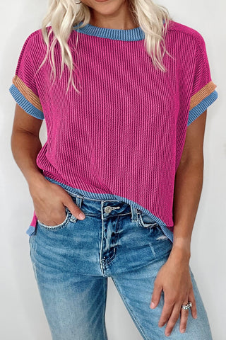NEW The Trista Ribbed Top (Pink, Blue, Orange)!