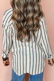 NEW Chesapeake Bay Stripe Top! (Cream+Distressed Black)