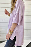 NEW Mineral Wash Relaxed Top in Lilac!