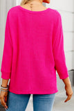 NEW Olivia Slouchy Waffle Top (Pink)!