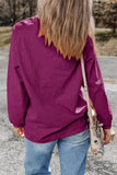 NEW Lake Shore Ribbed Top (Bright Plum)!